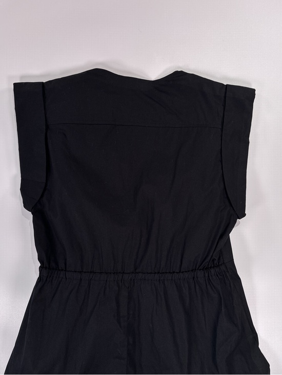 Steve Madden Women Cotton Tiered Mini Dress Black Twist Front Size M - Picture 9 of 15
